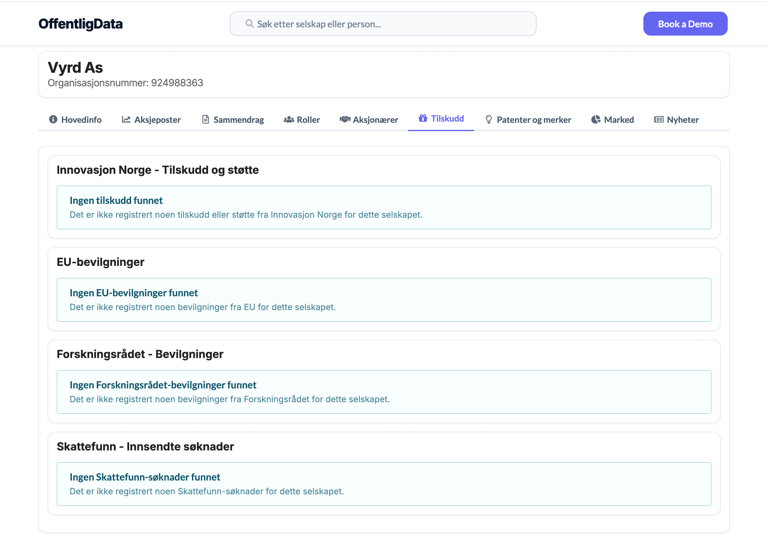 Tilskudd og bevilgninger